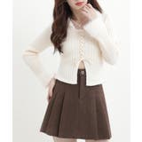 ファー襟 レースアップニットトップス配色 | Miniministore | 詳細画像11 