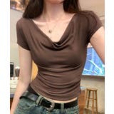 オフショルTシャツ 胸元ドレープトップス | Miniministore | 詳細画像20