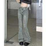 セミフレアデニムパンツ ヴィンテージ風 | Miniministore | 詳細画像1 