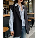 ストライプ柄シャーリングシャツ襟付き長袖 | Miniministore | 詳細画像11 