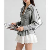 ストライプ柄シャーリングシャツ襟付き長袖 | Miniministore | 詳細画像20 