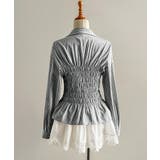 ストライプ柄シャーリングシャツ襟付き長袖 | Miniministore | 詳細画像22 