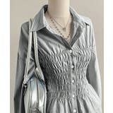 ストライプ柄シャーリングシャツ襟付き長袖 | Miniministore | 詳細画像23 