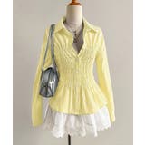 ストライプ柄シャーリングシャツ襟付き長袖 | Miniministore | 詳細画像29 