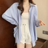 開襟カラーシャツ 長袖 レディース 無地 | Miniministore | 詳細画像11 