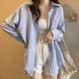 開襟カラーシャツ 長袖 レディース 無地 | Miniministore | 詳細画像12 