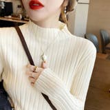リブニットトップス プチハイネック | Miniministore | 詳細画像6