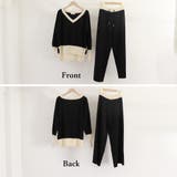 バイカラーニットセットアップ レディース | Miniministore | 詳細画像3