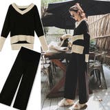 バイカラーニットセットアップ レディース | Miniministore | 詳細画像8