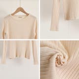 リブニットトップス 長袖リブカットソー | Miniministore | 詳細画像4