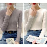 リブニットトップス 長袖リブカットソー | Miniministore | 詳細画像5