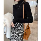 ボトルネックリブニットトップスレディース | Miniministore | 詳細画像3 