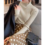 ボトルネックリブニットトップスレディース | Miniministore | 詳細画像6 