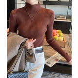 ボトルネックリブニットトップスレディース | Miniministore | 詳細画像7 