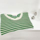 ボーダー柄サマーニットトップス 半袖春夏 | Miniministore | 詳細画像11 