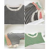 ボーダー柄サマーニットトップス 半袖春夏 | Miniministore | 詳細画像22 