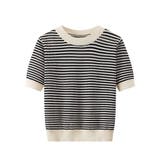 ボーダー柄サマーニットトップス 半袖春夏 | Miniministore | 詳細画像24 