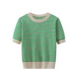 ボーダー柄サマーニットトップス 半袖春夏 | Miniministore | 詳細画像25 
