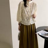 花柄刺しゅうレース ブラウス レディース | Miniministore | 詳細画像11