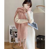 ボリュームマフラー大判 ツイストフリンジ | Miniministore | 詳細画像18