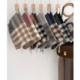 チェック柄マフラーレディース大判ストール | Miniministore | 詳細画像27 