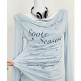 ドレープネックトップスレイヤード風ロゴT | Miniministore | 詳細画像17