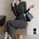 カシュクール リブニットワンピース 秋冬 | Miniministore | 詳細画像1 