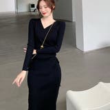 カシュクール リブニットワンピース 秋冬 | Miniministore | 詳細画像10 