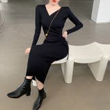 カシュクール リブニットワンピース 秋冬 | Miniministore | 詳細画像11 