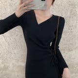 カシュクール リブニットワンピース 秋冬 | Miniministore | 詳細画像13 