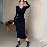 カシュクール リブニットワンピース 秋冬 | Miniministore | 詳細画像8 