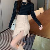 ハイウエスト レザースカートレースアップ | Miniministore | 詳細画像14