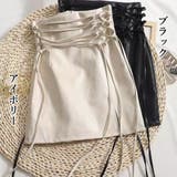 ハイウエスト レザースカートレースアップ | Miniministore | 詳細画像2