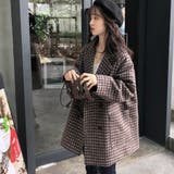 テーラードジャケット チェック柄 コート | Miniministore | 詳細画像14