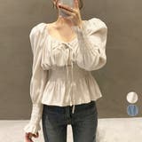 ウエストシャーリングブラウス レディース | Miniministore | 詳細画像1