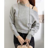 オフショルダーニットトップス春秋きれいめ | Miniministore | 詳細画像13