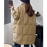 スタンドカラー中綿ダウンコート ゆったり | Miniministore | 詳細画像13 