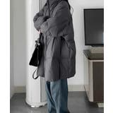 スタンドカラー中綿ダウンコート ゆったり | Miniministore | 詳細画像2 