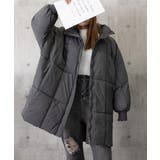 スタンドカラー中綿ダウンコート ゆったり | Miniministore | 詳細画像27 