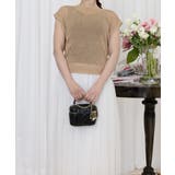 ベージュ | 透かし編みトップス サマーニット 重ね着 | Miniministore