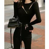 ブラック | ニットトップス ニットセーター 春秋冬 | Miniministore