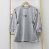 ロゴデザイン Aラインワンピース 長袖 | Miniministore | 詳細画像7