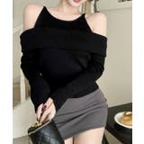 ニットトップス オフショルダー セーター | Miniministore | 詳細画像3 