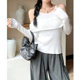 ニットトップス オフショルダー セーター | Miniministore | 詳細画像4 