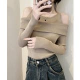 ニットトップス オフショルダー セーター | Miniministore | 詳細画像8 