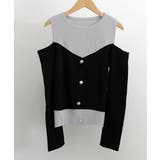 ニットトップス オフショルダーリブニット | Miniministore | 詳細画像15 