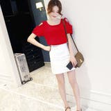 前後2way シフォン ブラウス 半袖 | Miniministore | 詳細画像6 