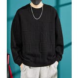 エンボス加工ロゴtシャツ メンズ 長袖 | AsaAura | 詳細画像1 