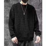 エンボス加工ロゴtシャツ メンズ 長袖 | AsaAura | 詳細画像2 