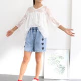 女の子 ハート柄 デニム ショートパンツ | Miniministore | 詳細画像8